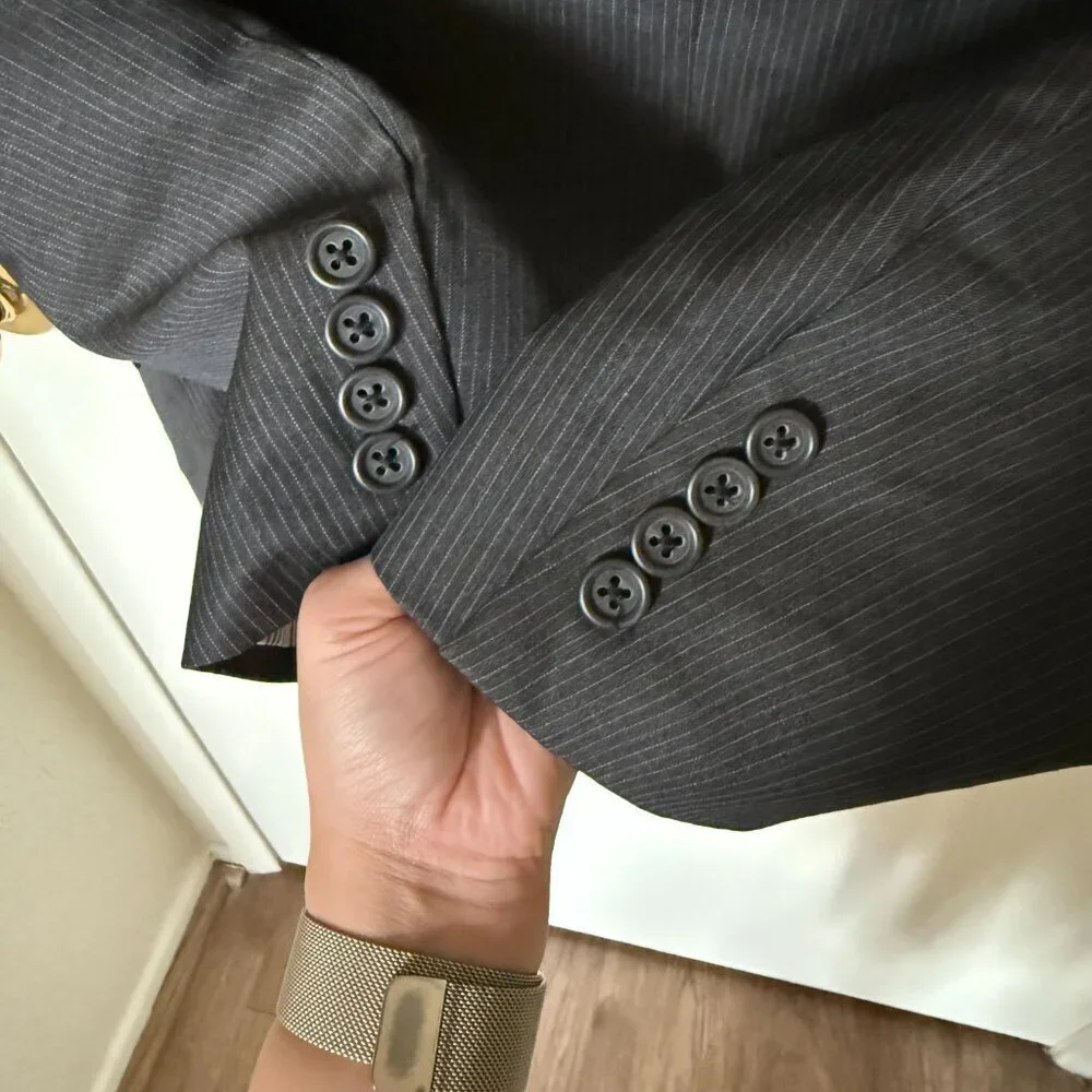 Burberry gray stripe